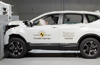 Honda CR-V отримав максимальну оцінку п’ять зірок в останніх тестах безпеки Euro NCAP