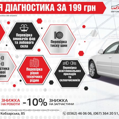 Осіння діагностика за 199 грн!